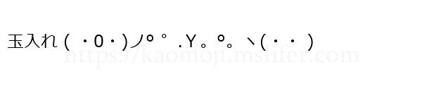 玉入れ ( ・0・)ノ° ゜.Ｙ。°。ヽ(・・ )
-顔文字